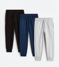 H&M Unisex Joggers - Black / Olive