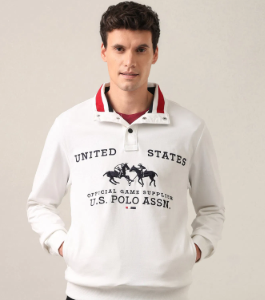 U.S. Polo Assn. Unisex Sweatshirts - Black / Olive