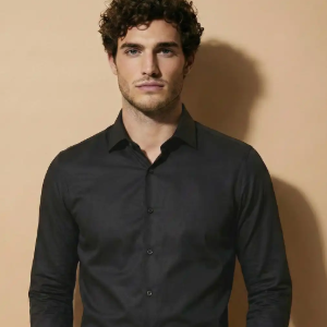 Uniqlo Men Polo Shirts - Black / Grey