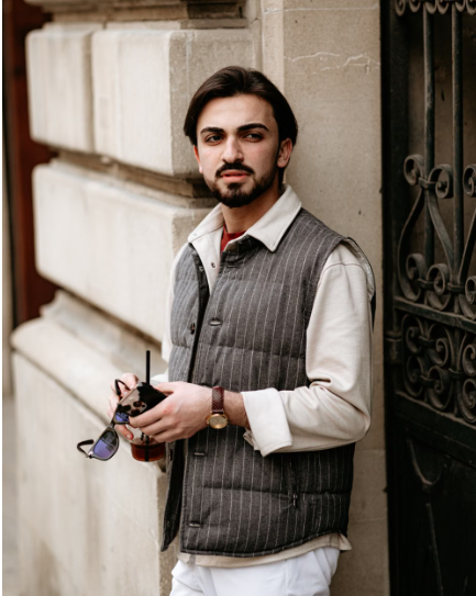 Screenshot 2026-10-06 095736 Van Heusen Senior Vests - Navy / Grey