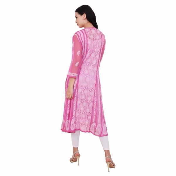 Zara Women Kurtas - Peach / White