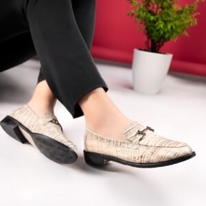 Bata Women Loafers - Black / Beige
