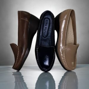 Clarks Senior Support Shoes - Beige / Brown