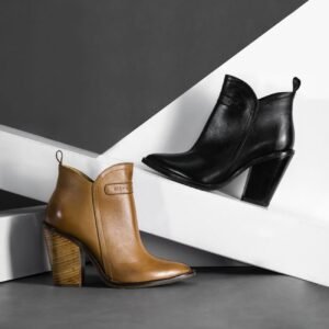 Bata Women Ankle Boots - Black / Beige
