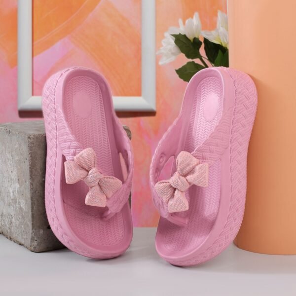 Skechers Women Slides - Maroon / Beige
