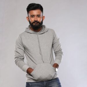 Peter England Men Hoodies - Black / Grey